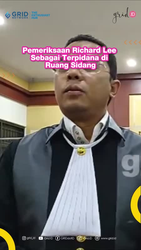 Pemeriksaan Richard Lee Sebagai Terpidana di Ruang Sidang