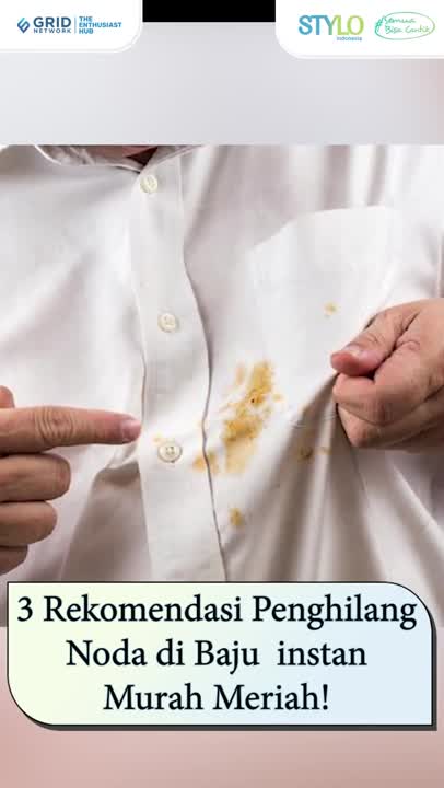 3 Rekomendasi Penghilang Noda di Baju Instan