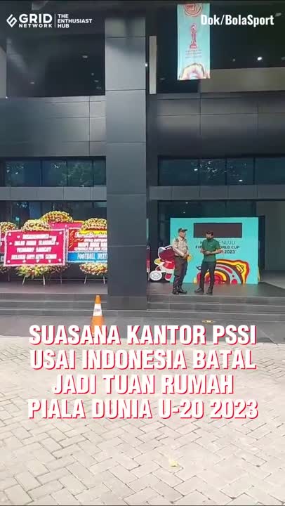 Suasana Kantor PSSI usai Indonesia Batal Jadi Tuan Rumah Piala Dunia U-20 2023