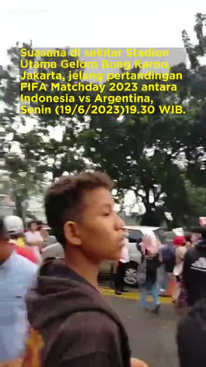 Suasana Jelang Laga FIFA Matchday Indonesia vs Argentina di SUGBK