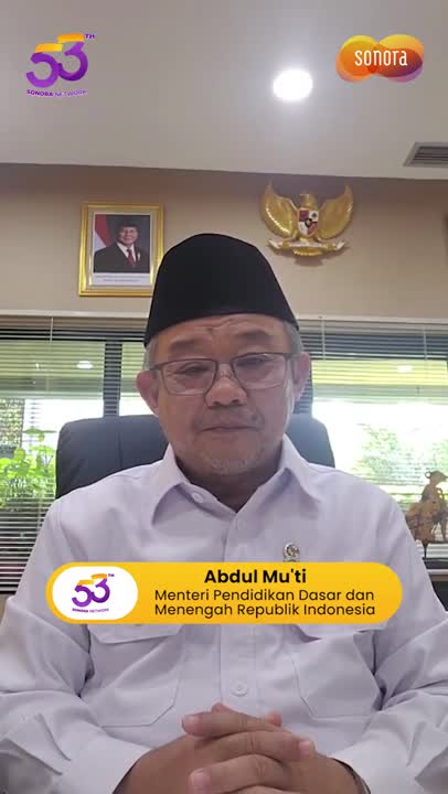 Ucapan selamat, apresiasi, dan doa HUT ke-53 Radio Sonora dari Mendikdasmen Abdul Mu’ti