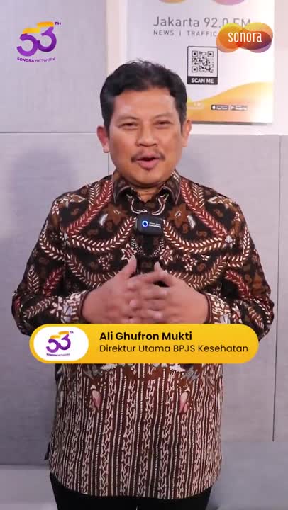 Ucapan selamat, apresiasi, dan doa HUT ke-53 Radio Sonora dari Dirut BPJS Kesehatan Ali Ghufron