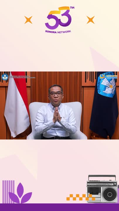 Ucapan selamat, apresiasi, dan doa HUT ke-53 Radio Sonora dari Mendiktisaintek Brian Yuliarto