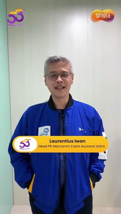 Ucapan selamat, apresiasi, dan doa HUT ke-53 Radio Sonora dari Asuransi Astra