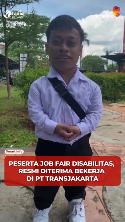 Zidan, Peserta Job Fair Disabilitas, Resmi Bekerja Sebagai Desainer Grafis di Transjakarta! #Shorts