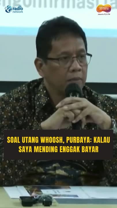 Menkeu Purbaya Ogah Bayar Utang Whoosh, Sebut Jalan & Rel Ditanggung Negara! #Shorts