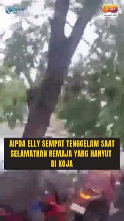 Aipda Elly Terjun ke Sungai & Nyaris Tenggelam Saat Selamatkan Dua Remaja Hanyut di Kali Kresek