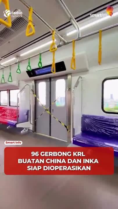 KRL Baru KAI Commuter Tiba! 27 Rangkaian KRL dengan 96 Gerbong Siap Gantikan Armada Lama #Shorts