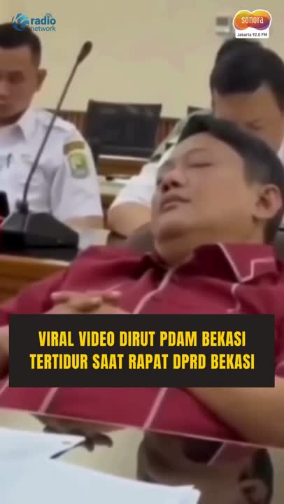Viral! Dirut PDAM Bekasi Tertidur Pulas Saat Rapat DPRD #Shorts
