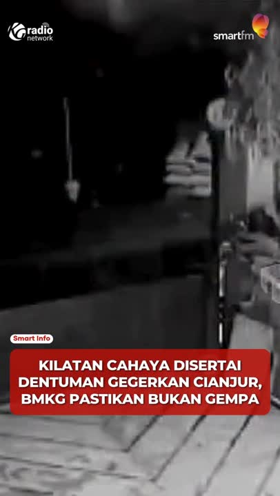 Dentuman & Cahaya Merah di Langit Cianjur, BMKG: Bukan Gempa #Shorts