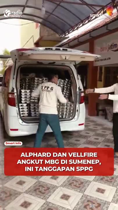 Heboh MBG Dibagikan Pakai Alphard & Vellfire di Sumenep Jatim #Shorts