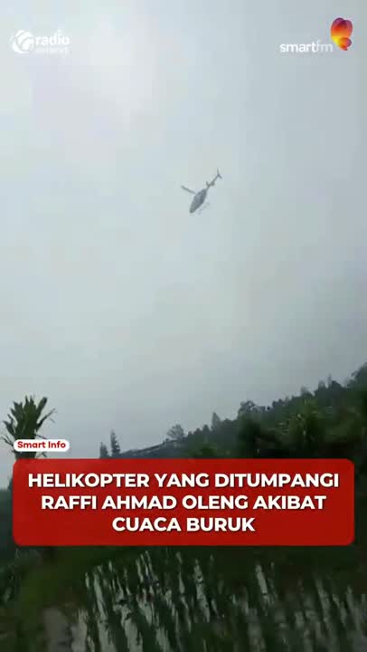 Detik-Detik Helikopter Raffi Ahmad Oleng di Bali #Shorts