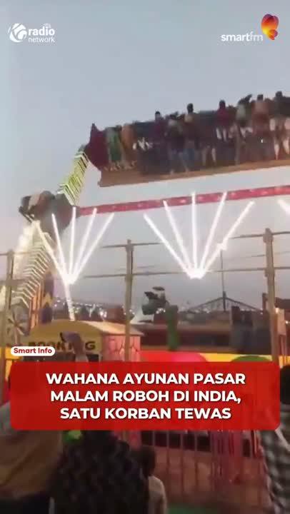 Wahana Tsunami Roboh di Pasar Malam India, 1 Polisi Tewas dan 19 Orang Terluka #Shorts