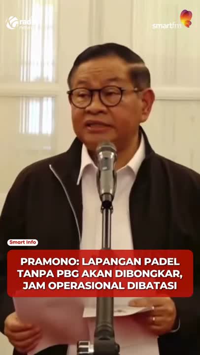 Pramono Tegaskan Lapangan Padel Tak Berizin Akan Dibongkar! #Shorts #LapanganPadel