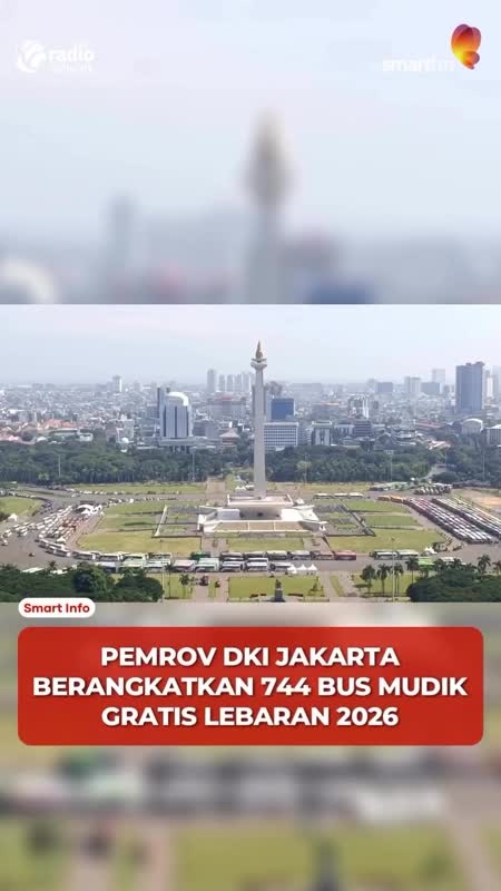 Pemprov DKI Berangkatkan 35 Ribu Pemudik Gratis Lebaran 2026 #Shorts