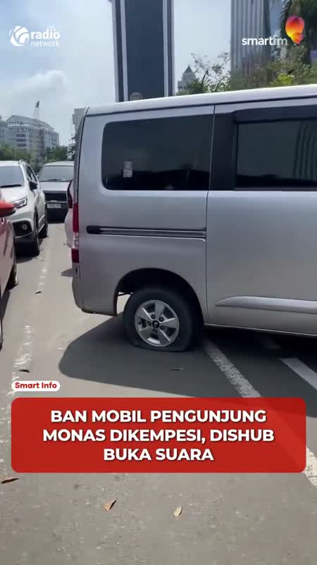Dishub DKI Tindak Parkir Liar di Monas, Ban Mobil Dicabut Pentilnya #Shorts