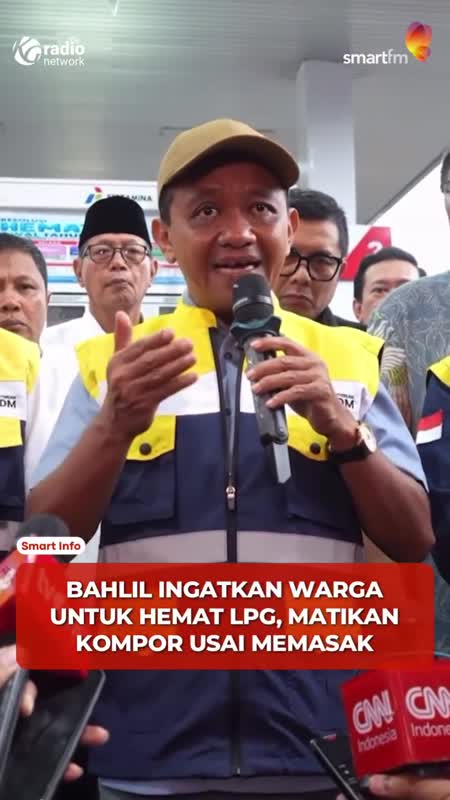 Hemat Energi! Bahlil Minta Warga Matikan Kompor Jika Tak Dipakai #Shorts