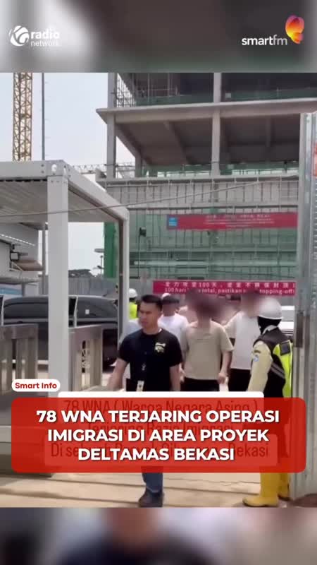 78 WNA Terjaring Operasi Imigrasi di Bekasi, Mayoritas dari China #Shorts