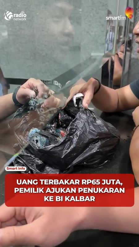 Uang Rp65 Juta Terbakar, Pria Tukar Uang Hangus ke BI Kalbar #Shorts