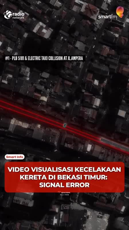 Detik-Detik Kecelakaan KA Argo Bromo Anggrek vs KRL di Bekasi Timur #Shorts