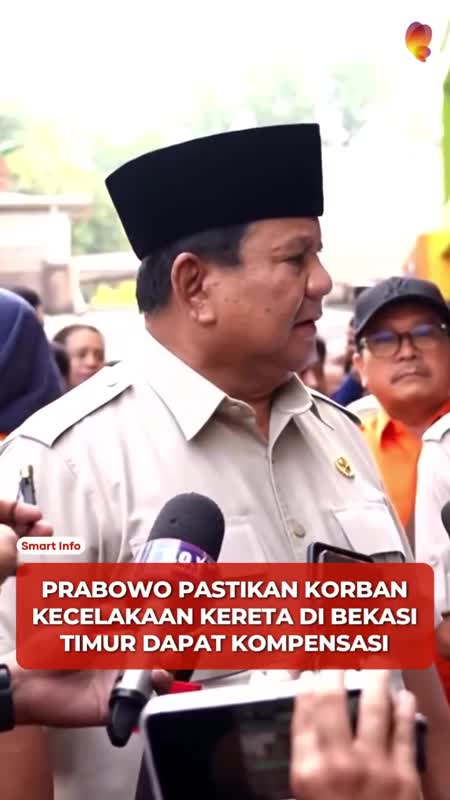 Prabowo: Semua Korban Kecelakaan Kereta Akan Dibantu Negara #Shorts