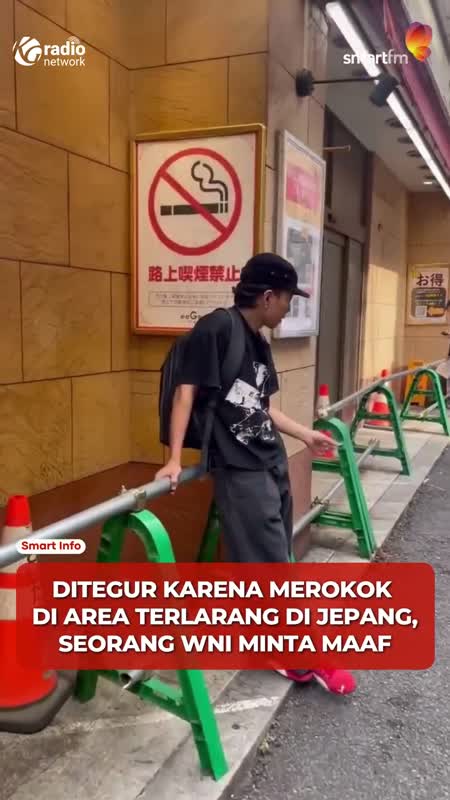 WNI Merokok di Area Terlarang di Jepang, Berujung Minta Maaf #Shorts