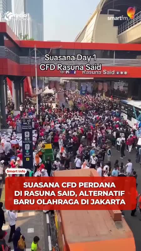 CFD Perdana Rasuna Said Dipadati Warga Jakarta #Shorts