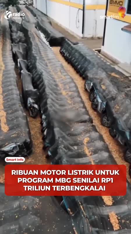 Ribuan Motor Listrik MBG Terbengkalai di Bogor, Nilainya Capai Rp1 Triliun #Shorts