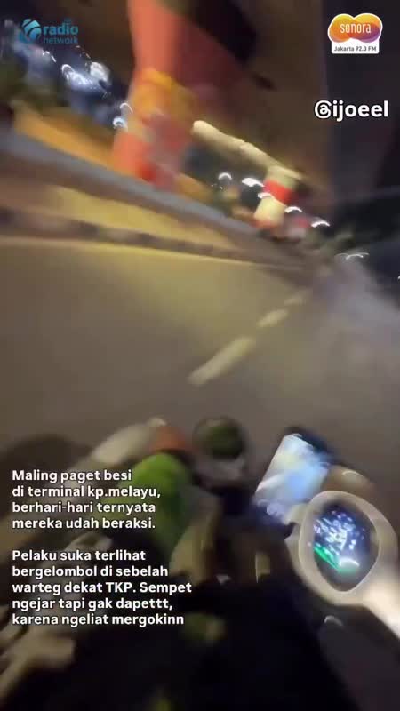 Momen Pagar Taman di Kolong Flyover Kampung Melayu Dicuri #Shorts