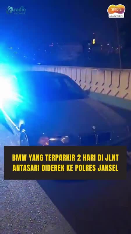BMW Misterius Terparkir 2 Hari di JLNT Antasari, Akhirnya Diderek Polisi #Shorts