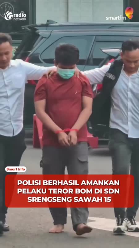 Teror Bom SDN Srengseng Sawah! Polisi Amankan Pria Berinisial MY #Shorts