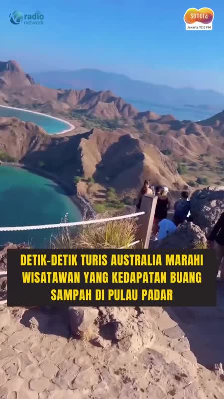 Turis Australia Berani Tegur Wisatawan China Buang Sampah di Pulau Padar Labuan Bajo NTT #Shorts