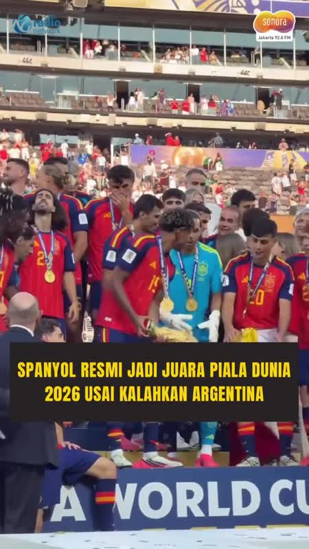 Gol Menit 106! Spanyol Tundukkan Argentina dan Juara Piala Dunia 2026 #Shorts