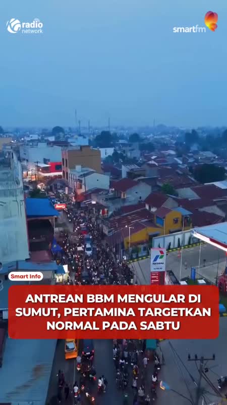 Antrean BBM Mengular di Sumut, Pertamina Tambah Mobil Tangki #Shorts