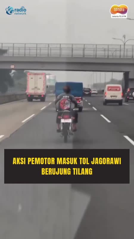 Salah Setel Google Maps, Pemotor RX King Masuk Tol Jagorawi #Shorts