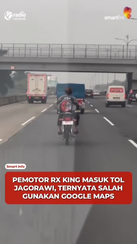 Google Maps Bikin Nyasar, Pemotor RX King Sampai Masuk Tol Jagorawi #Shorts