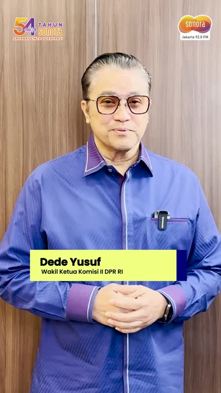 Ucapan Selamat HUT ke-54 Radio Sonora dari Dede Yusuf Wakil Ketua Komisi II DPR RI #Sonora