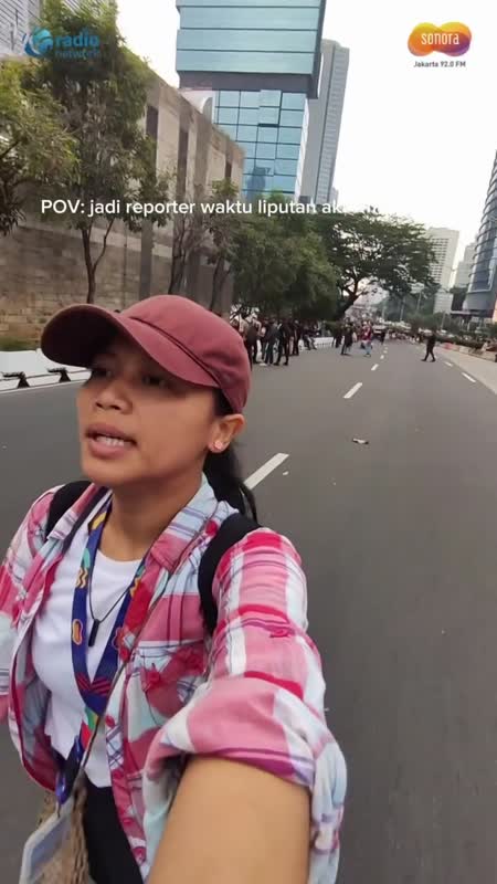 POV: jadi reporter waktu liputan aksi mahasiswa #Shorts