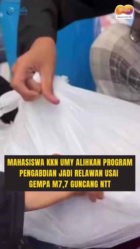 Usai Gempa NTT, Mahasiswa KKN UMY Beralih Jadi Relawan di Manggarai Timur #Shorts