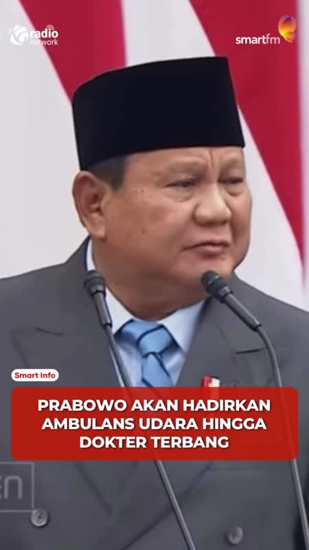 Prabowo: Ambulans Udara dan Tim Dokter Terbang untuk Daerah Sulit Dijangkau #Shorts