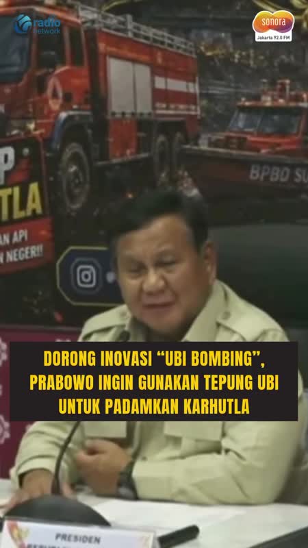 Prabowo Usul “Ubi Bombing” untuk Padamkan Karhutla di Sumatera-Kalimantan #Shorts