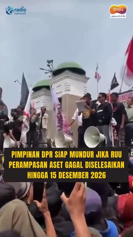 Dasco Siap Mundur Jika RUU Perampasan Aset Tak Disahkan 15 Desember #Shorts