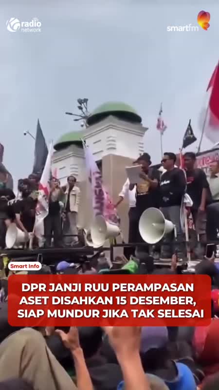 Pimpinan DPR Siap Mundur Jika RUU Perampasan Aset Tak Disahkan 15 Desember #Shorts