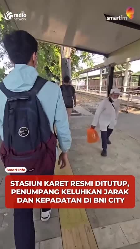 Stasiun KRL Karet Resmi Ditutup, Penumpang Beralih ke BNI City #Shorts