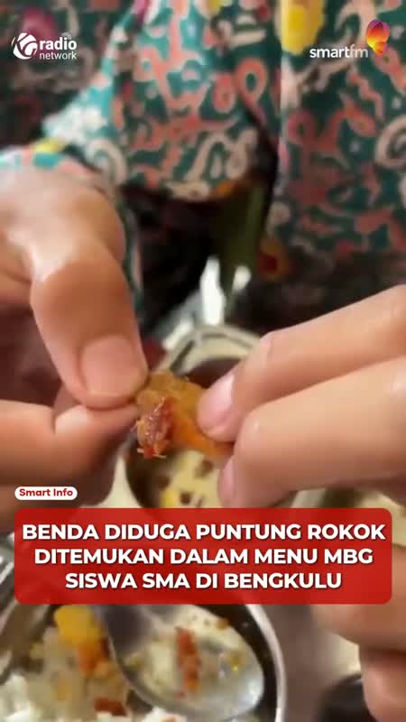 Diduga Puntung Rokok Ditemukan dalam Menu MBG di Bengkulu #Shorts