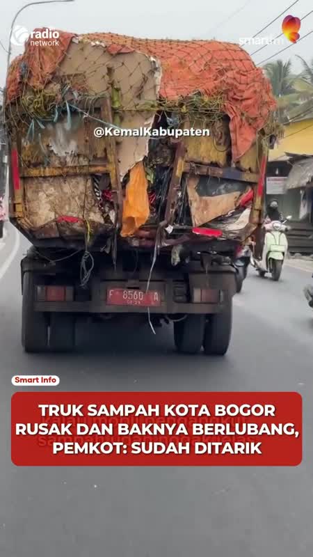 Truk Sampah Rusak dan Bak Berlubang Ditarik Pemkot Bogor #Shorts