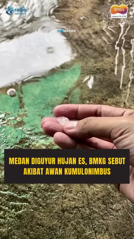 Medan Diguyur Hujan Es, BMKG Ungkap Penyebabnya  #Shorts