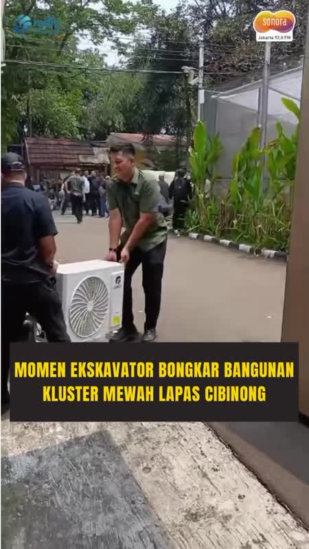 Kluster Mewah di Lapas Cibinong Dibongkar, 10 Bangunan Dirobohkan #Shorts
