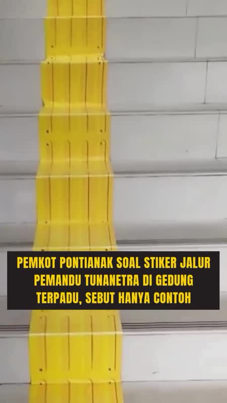 Guiding Block di Pontianak Ramai Disorot, Ternyata Masih Mock-up #Shorts