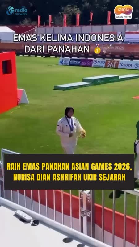 Nurisa Dian Ashrifah Raih Emas ke-5 untuk Indonesia di Asian Games 2026 #Shorts